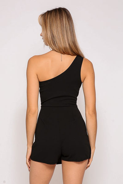 Fan Club One Shoulder Romper