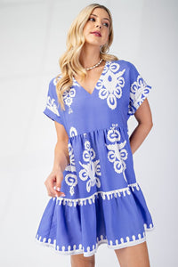Beach House Brunch Printed Dress