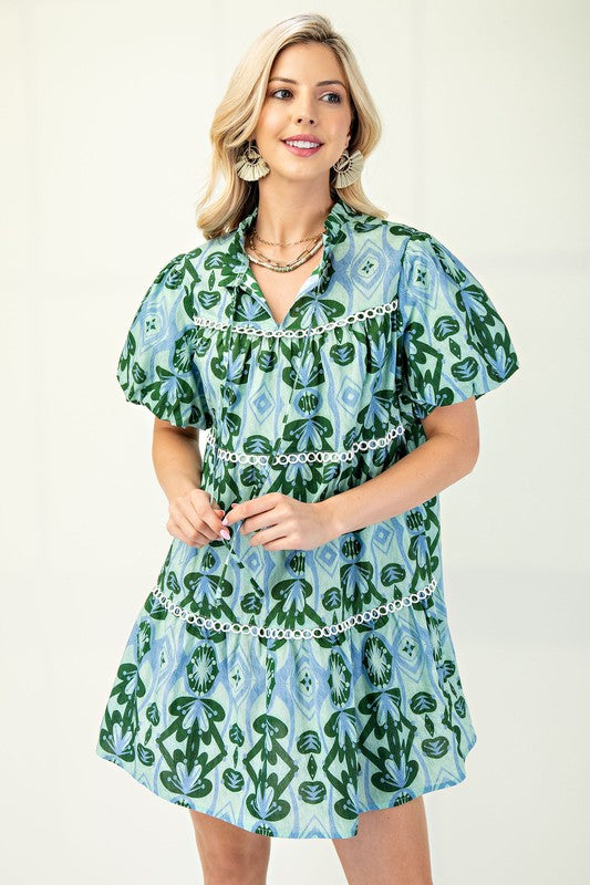 Garden Party Printed Dress