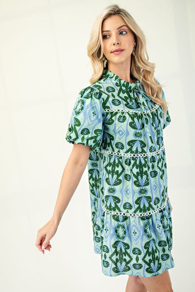 Garden Party Printed Dress