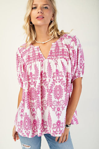 Coastal Couture Printed Top