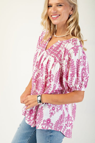 Coastal Couture Printed Top
