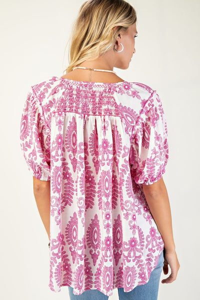 Coastal Couture Printed Top