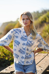 Sincerely Yours Button Down Top