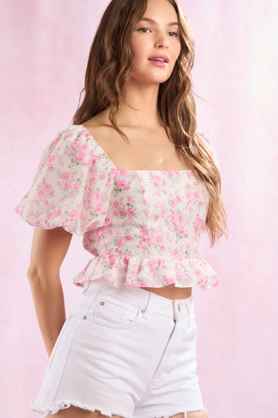 Hibiscus Hideaway Floral Top