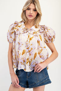 Coastal Oasis Printed Top