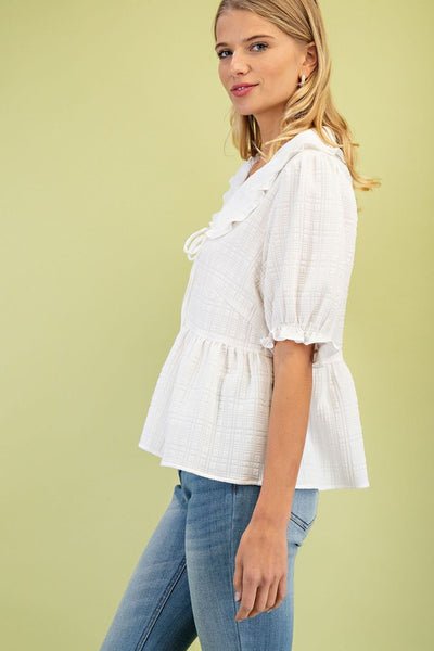 Coastal Breeze Babydoll Top