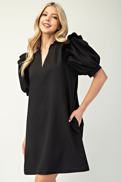 Downtown Bistro Textured Dress