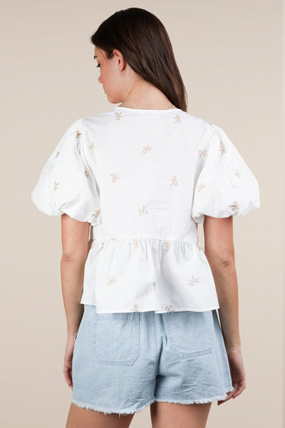 Flirty Forecast Bow Top