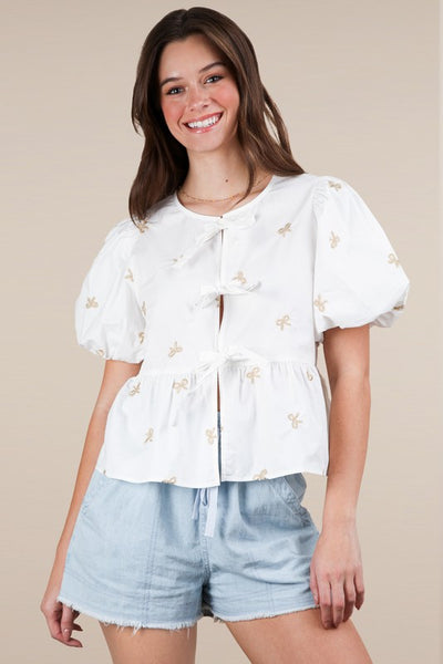 Flirty Forecast Bow Top