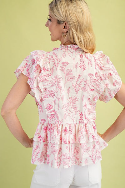 Completely Charmed Ruffled Top