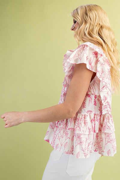 Completely Charmed Ruffled Top