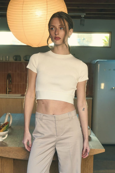 London Love Bow Back Top
