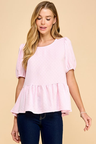 At First Sight Peplum Top