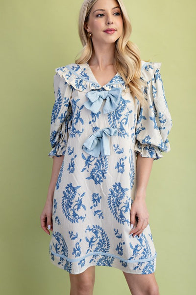 Ocean Eyes Collar Dress