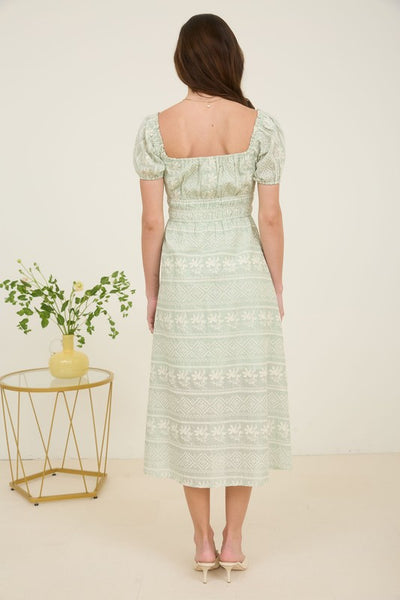 Dockside Dreams Embroidered Maxi Dress