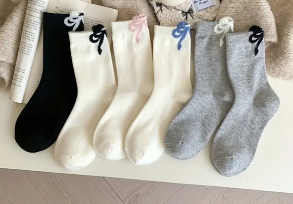 Bow Back Socks