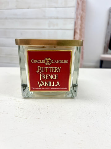 Circle E Candle- Buttery French Vanilla- 22oz
