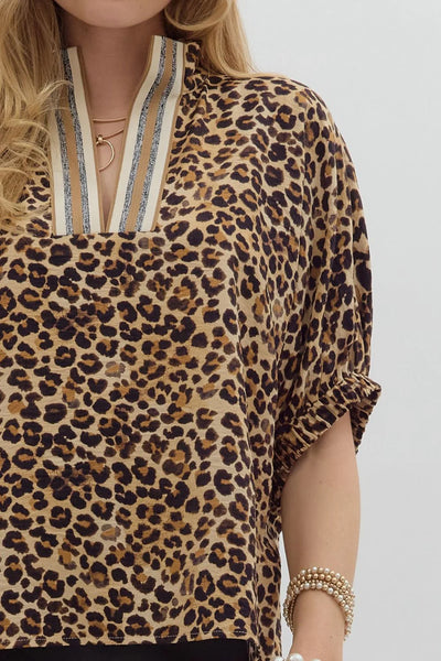 Cosmopolitan Chic Leopard top
