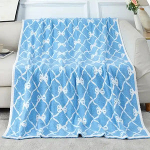 Blue Bows Blanket