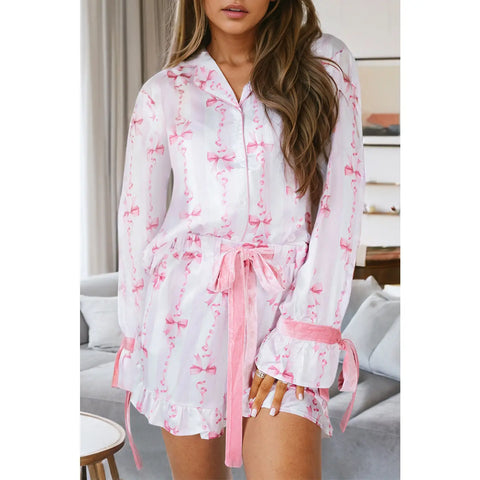 Bow Knot Pajama Set