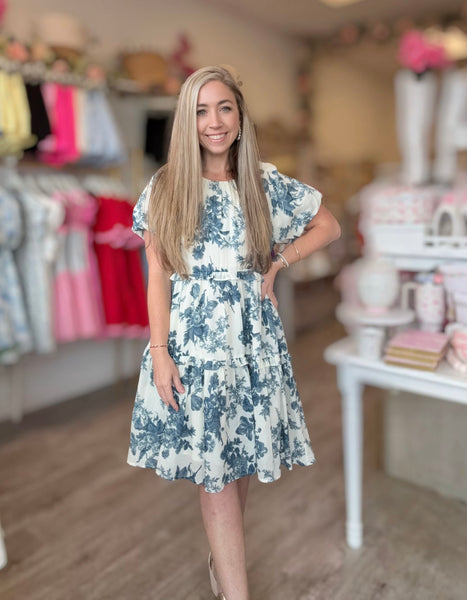 Nautical Views Floral Print Dress