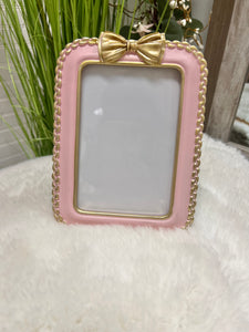 Pink & Gold Bow Frame