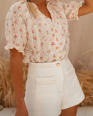 Floral Dreams Button Down Top