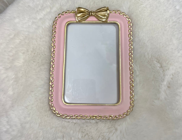 Pink & Gold Bow Frame