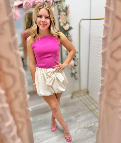 Blowing Bubbles Bow Bubble Skirt