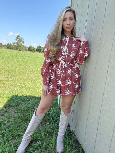Rosie Daydream Embroidered Romper