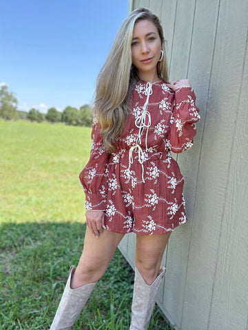 Rosie Daydream Embroidered Romper