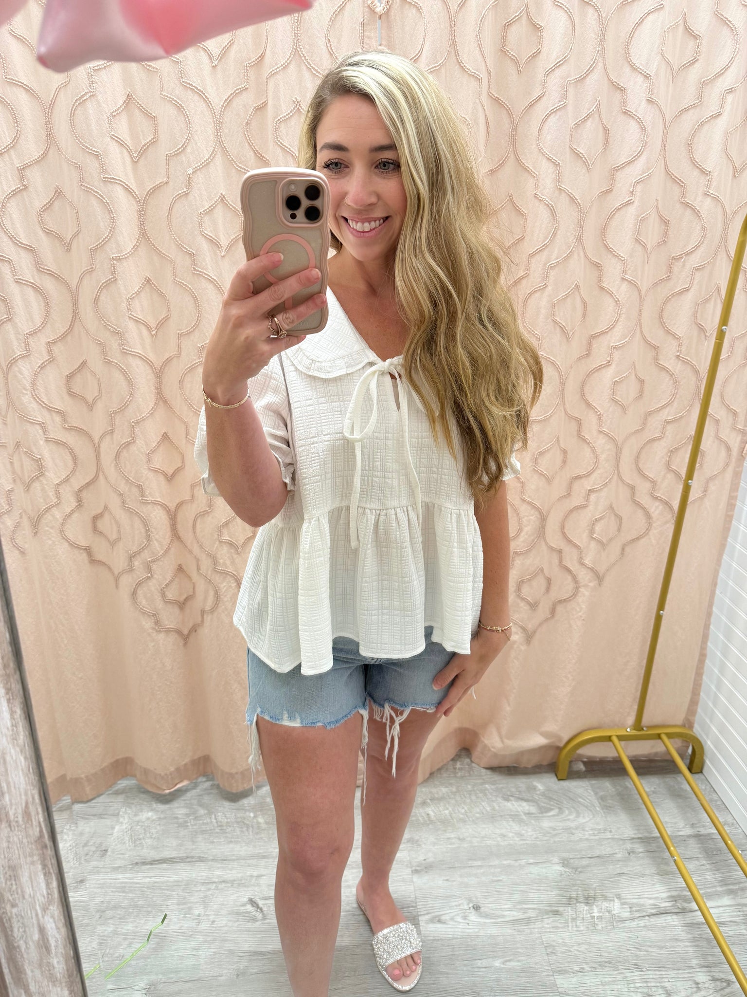 Coastal Breeze Babydoll Top