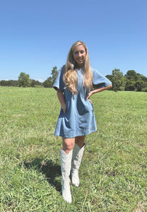 Raise The Bar Denim Dress