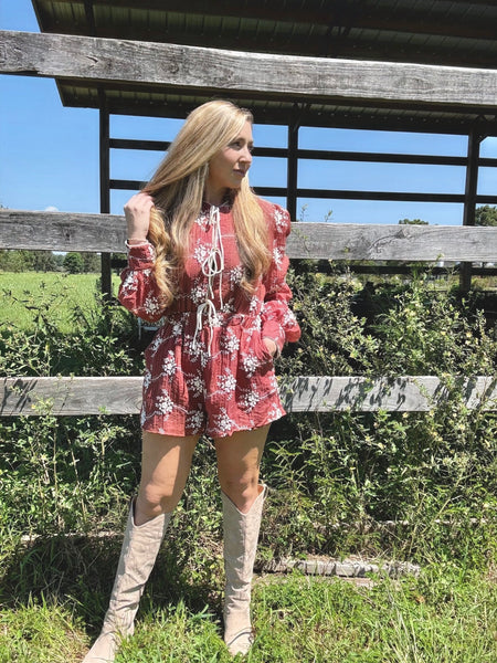 Rosie Daydream Embroidered Romper