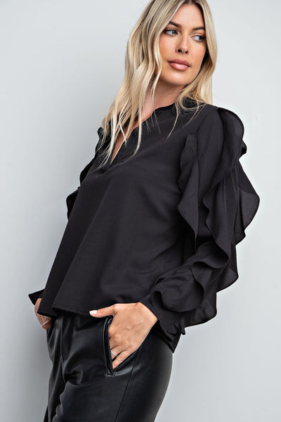 Stylist's Pick Ruffle Sleeve Top