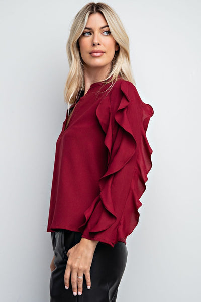 Stylist's Pick Ruffle Sleeve Top