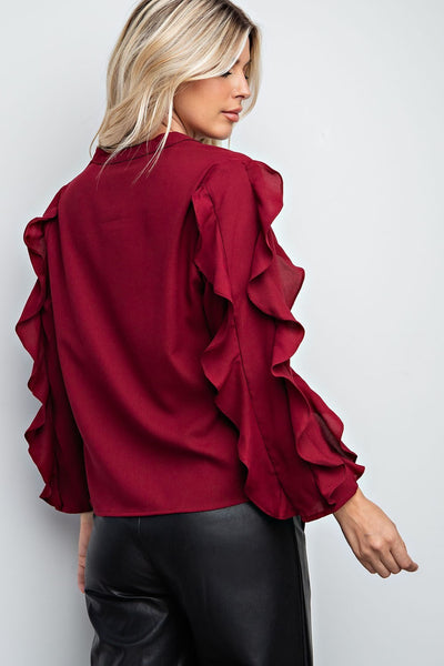 Stylist's Pick Ruffle Sleeve Top