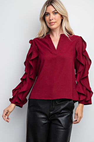 Stylist's Pick Ruffle Sleeve Top