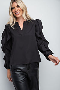 Stylist's Pick Ruffle Sleeve Top