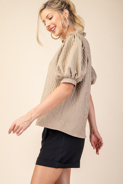 Soft Smile Puff Sleeve Top