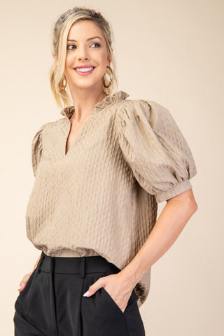 Soft Smile Puff Sleeve Top