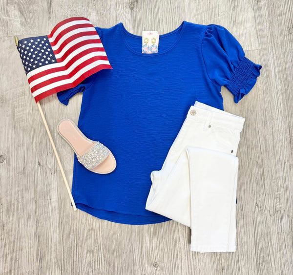 American Girl Smocked Top