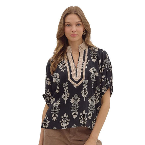 Boho Feels Printed Top