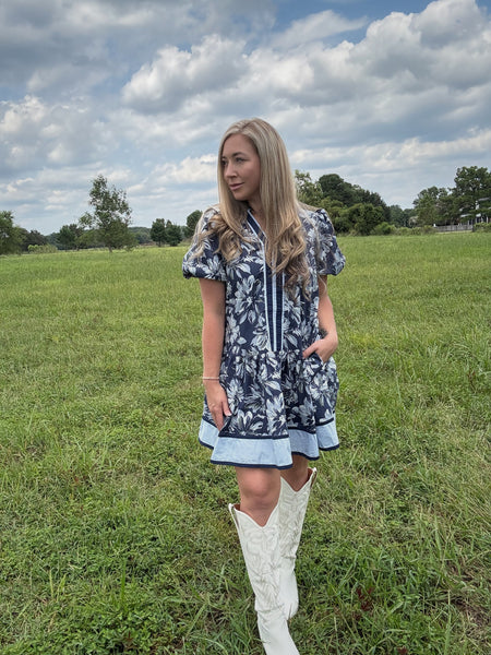 Charming Views Floral Print Dress