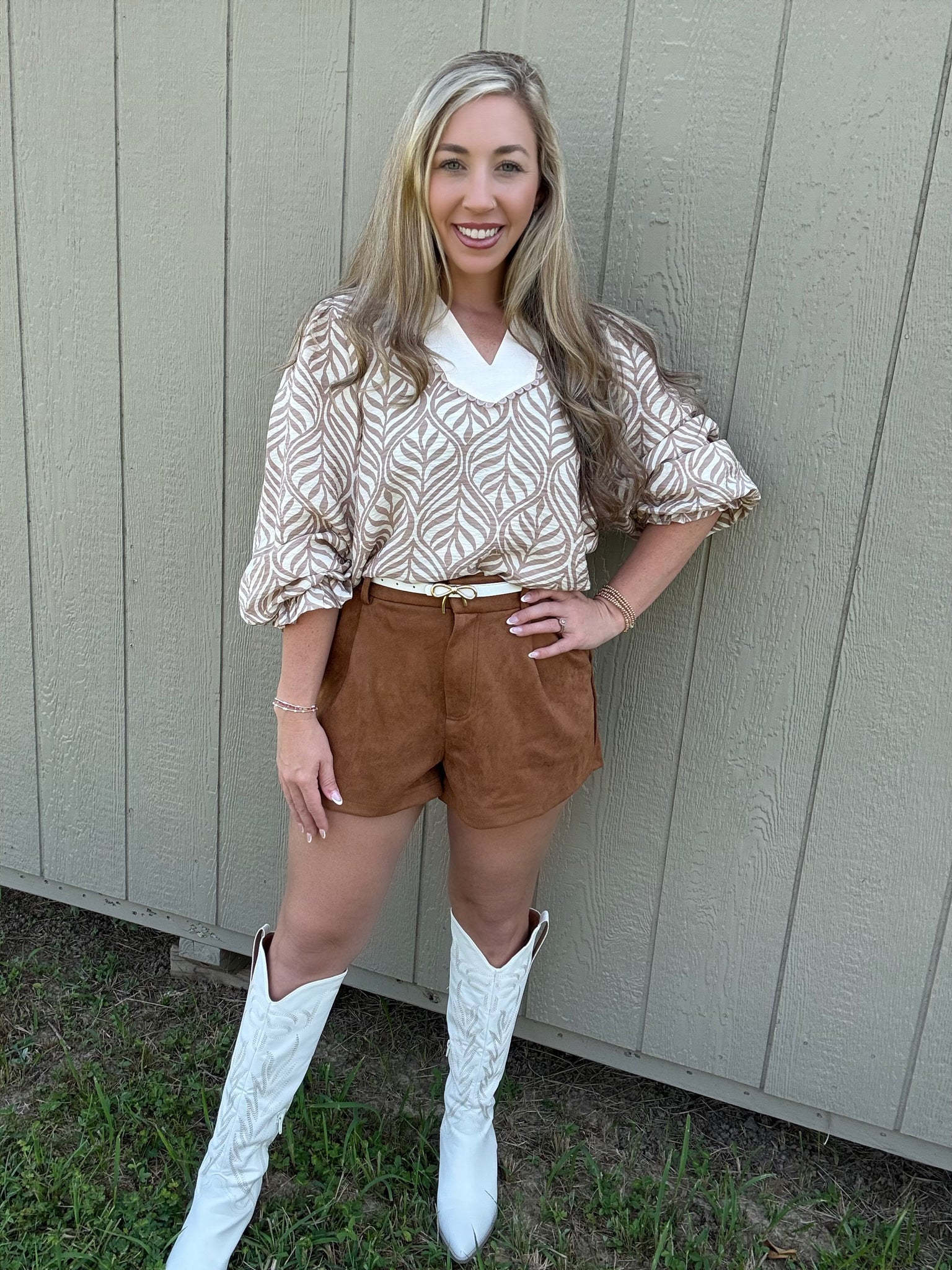 Modern Muse Boho Top- Taupe