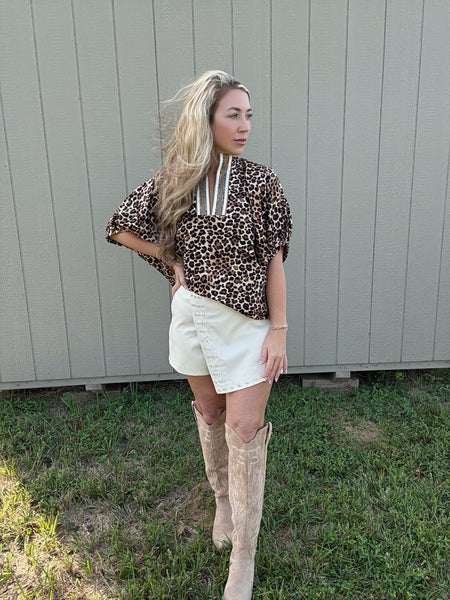 Cosmopolitan Chic Leopard top
