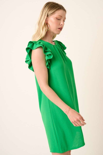 Midsummer Nights Ruffle Sleeve Dress