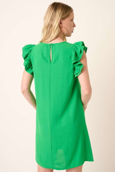 Midsummer Nights Ruffle Sleeve Dress