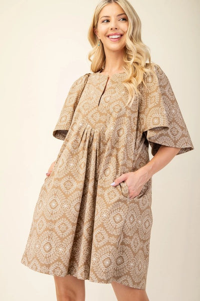 Enchanted Embrace Floral Print Dress